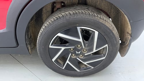 Used 2024 Mahindra XUV 3XO AX7L 1.2 Petrol AT Petrol Automatic tyres LEFT REAR TYRE RIM VIEW