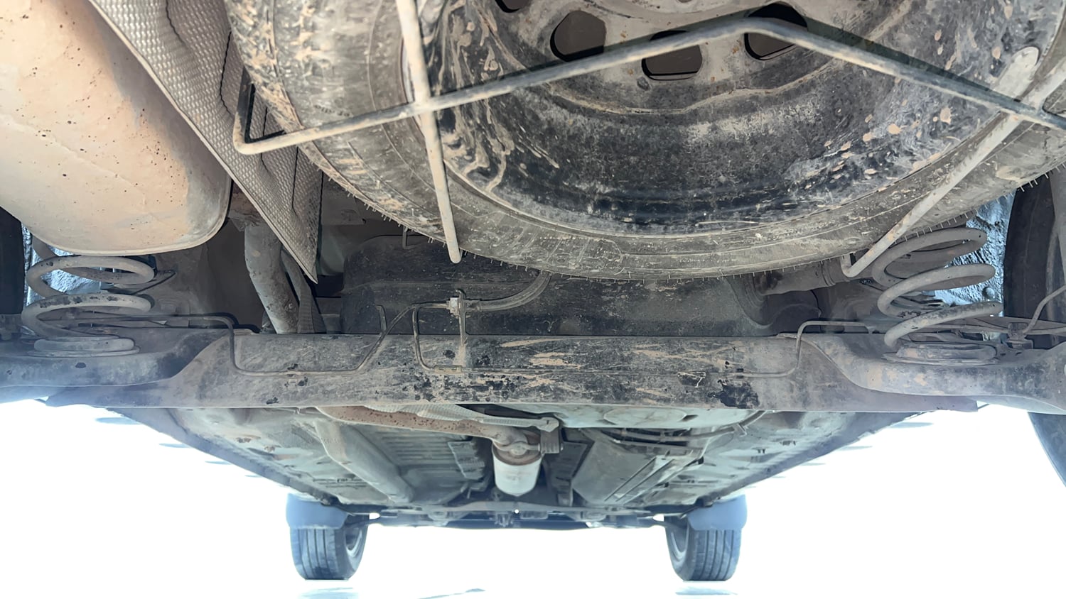 Used 2021 Renault Duster RXS 1.3 Turbo Petrol MT Petrol Manual extra REAR UNDERBODY VIEW (TAKEN FROM REAR)