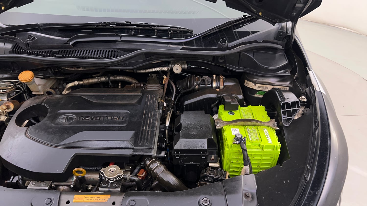 Used 2022 Tata Altroz XZ Plus Diesel Diesel Manual engine ENGINE LEFT SIDE HINGE & APRON VIEW