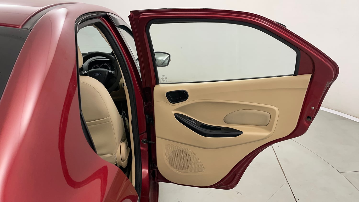 Used 2019 Ford Figo Aspire Titanium 1.2 Ti-VCT Petrol Manual interior RIGHT REAR DOOR OPEN VIEW