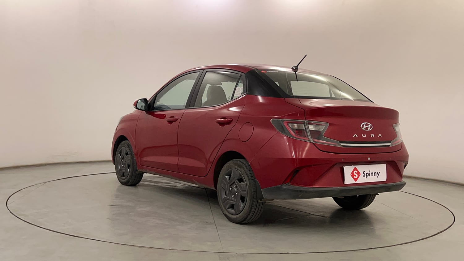 Used 2021 Hyundai Aura S 1.2 AMT Petrol Petrol Automatic exterior LEFT REAR CORNER VIEW
