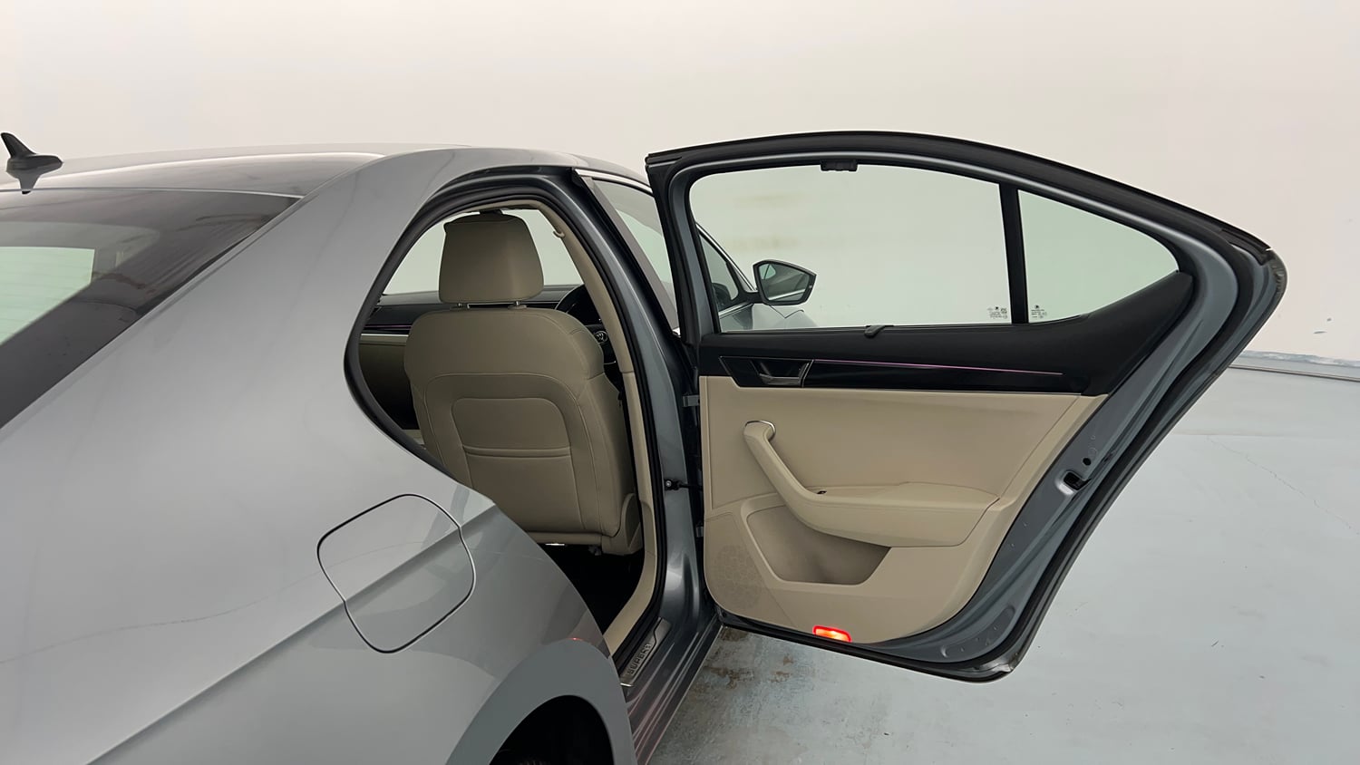 Used 2021 Skoda Superb L&K AT Petrol Automatic interior RIGHT REAR DOOR OPEN VIEW
