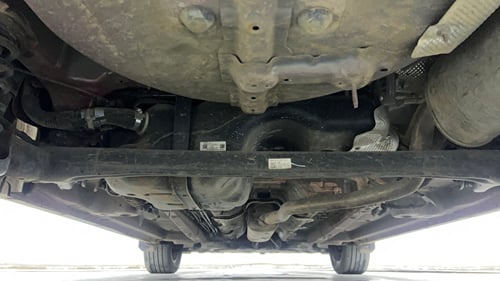 Used 2024 Mahindra XUV 3XO AX7L 1.2 Petrol AT Petrol Automatic extra REAR UNDERBODY VIEW (TAKEN FROM REAR)