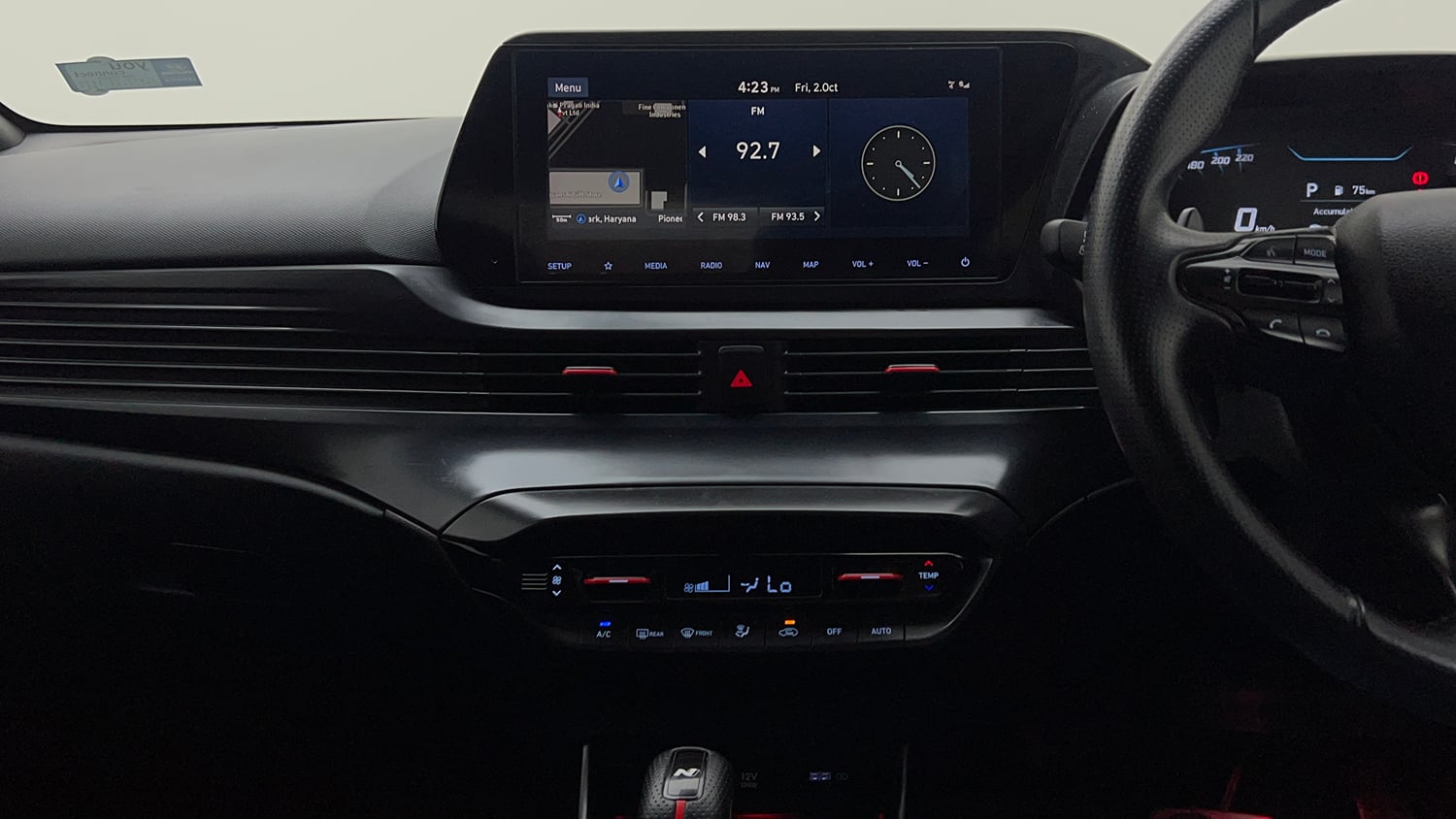 Used 2022 Hyundai i20 N Line N8 1.0 Turbo DCT Petrol Automatic interior MUSIC SYSTEM & AC CONTROL VIEW