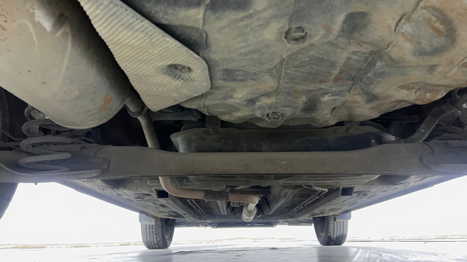 Used 2022 Renault Kiger RXZ AMT Petrol Automatic extra REAR UNDERBODY VIEW (TAKEN FROM REAR)