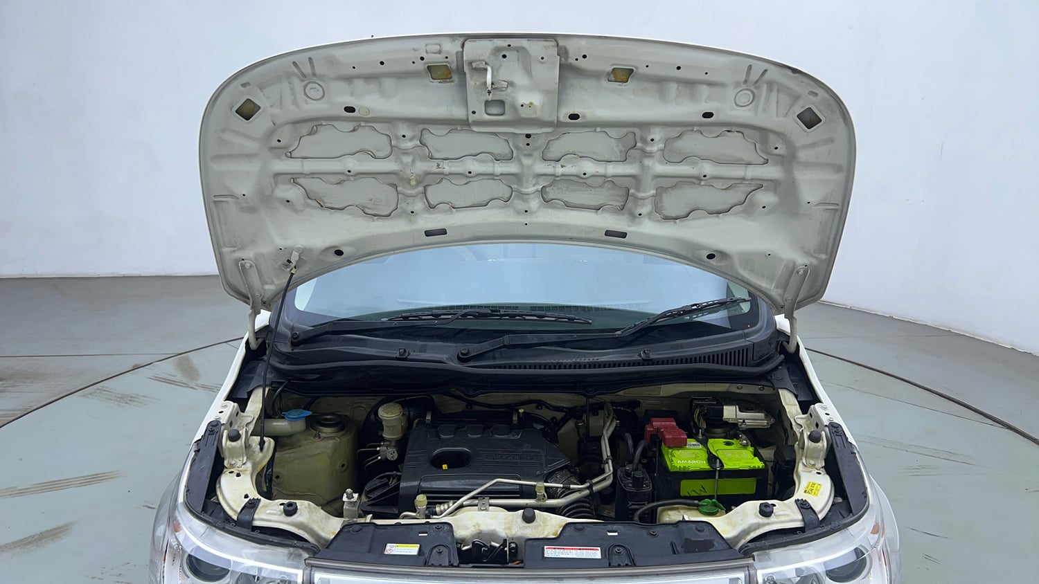 Used 2018 Maruti Suzuki Wagon R VXI+ AMT Petrol Automatic engine ENGINE & BONNET OPEN FRONT VIEW