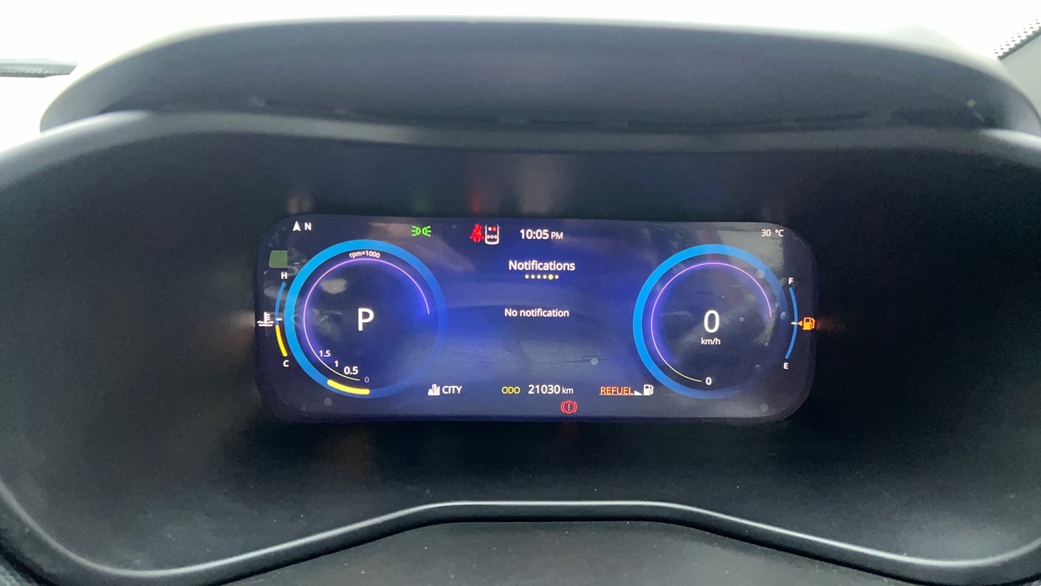 Used 2026 Tata Nexon Fearless Plus S 1.2 Revotron Petrol 7DCA DT Petrol Automatic interior CLUSTERMETER VIEW