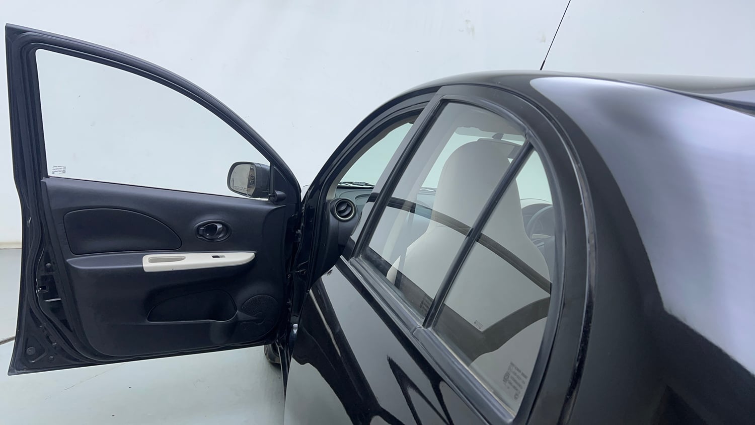 Used 2014 Nissan Micra Active XL Petrol Manual interior LEFT FRONT DOOR OPEN VIEW