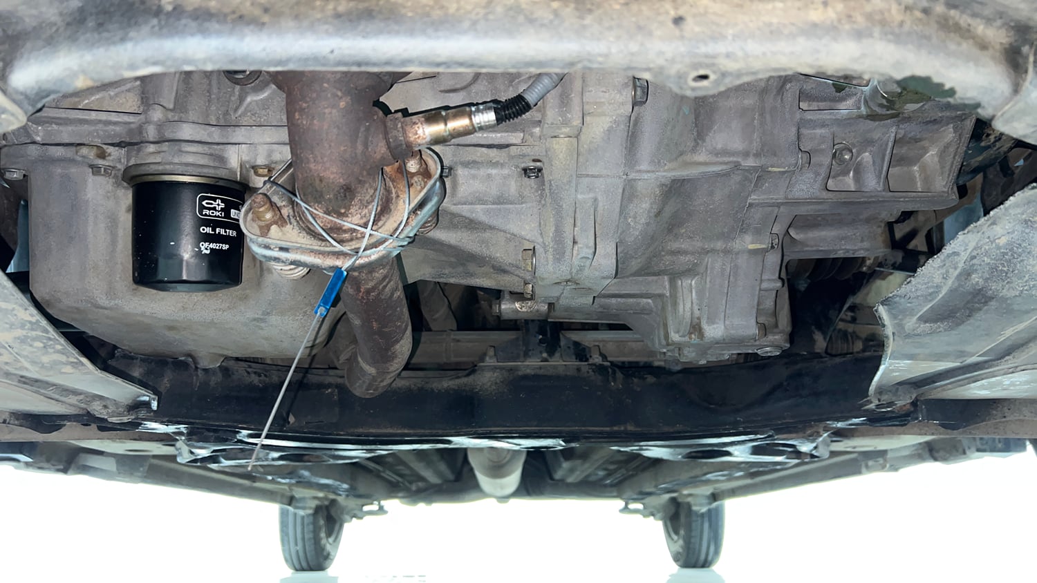 Used 2013 Maruti Suzuki Swift Dzire VXI Petrol Manual extra FRONT LEFT UNDERBODY VIEW