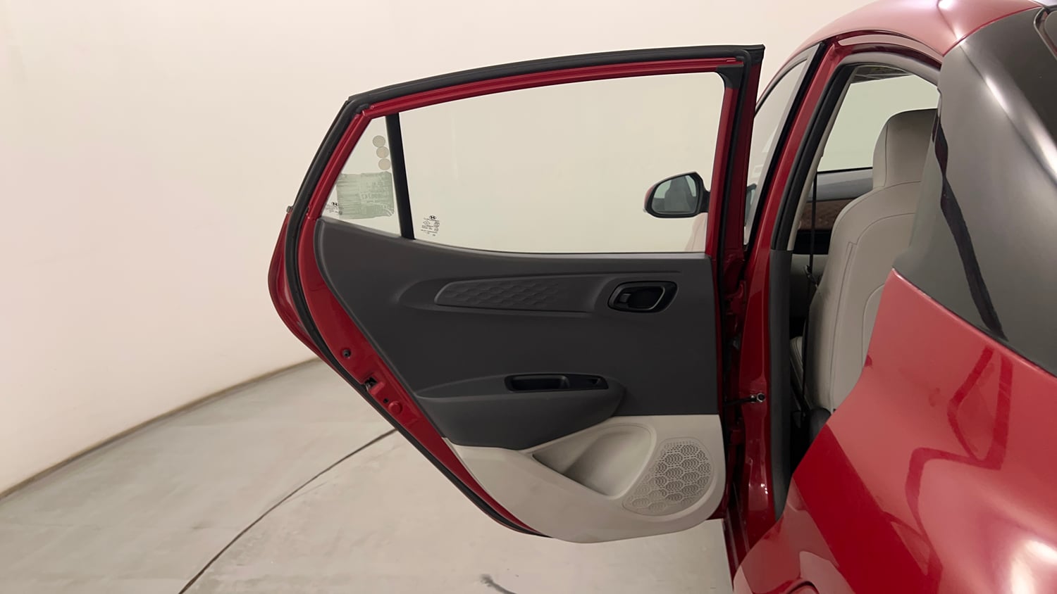 Used 2021 Hyundai Aura S 1.2 AMT Petrol Petrol Automatic interior LEFT REAR DOOR OPEN VIEW