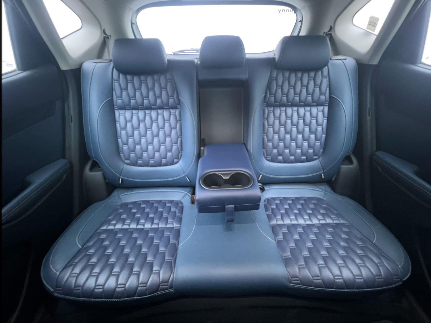 Used 2022 Kia Seltos X Line 1.5 Diesel AT Diesel Automatic interior REAR SEAT CONDITION VIEW