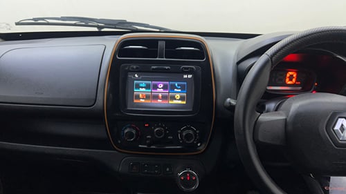 Used 2017 Renault Kwid CLIMBER 1.0 AMT Petrol Automatic interior MUSIC SYSTEM & AC CONTROL VIEW