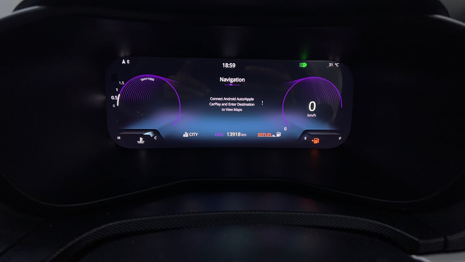 Used 2024 Tata Nexon Fearless Plus S 1.2 Revotron Petrol 6MT DT Petrol Manual interior CLUSTERMETER VIEW