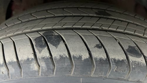 Used 2024 Mahindra XUV 3XO AX7L 1.2 Petrol AT Petrol Automatic tyres LEFT FRONT TYRE TREAD VIEW