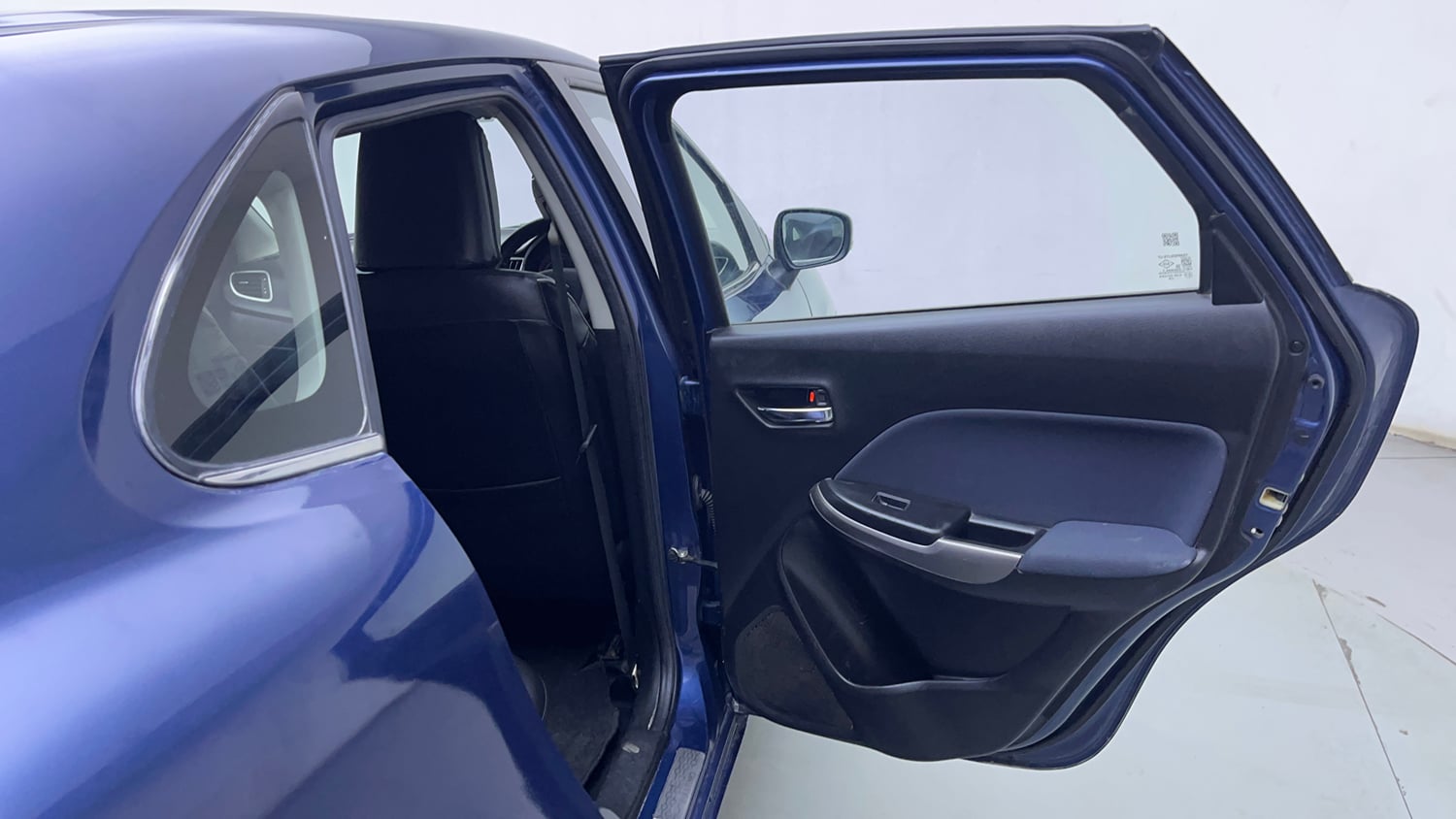 Used 2021 Maruti Suzuki Baleno Zeta Petrol Manual interior RIGHT REAR DOOR OPEN VIEW