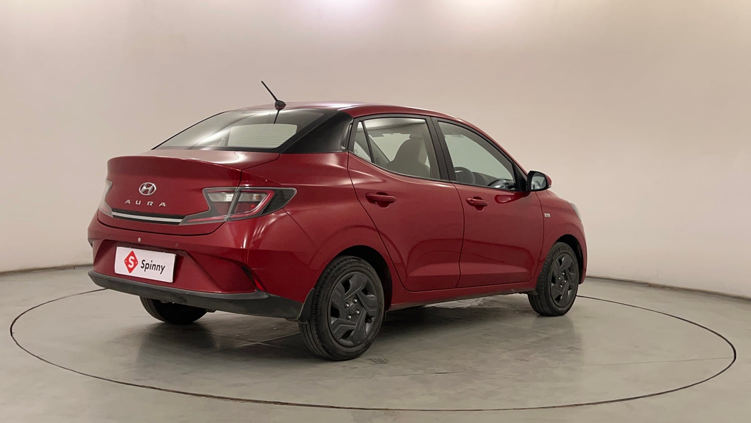 Used 2021 Hyundai Aura S 1.2 AMT Petrol Petrol Automatic exterior RIGHT REAR CORNER VIEW
