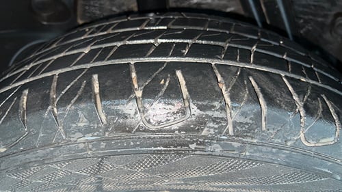 Used 2021 Renault Duster RXS 1.3 Turbo Petrol MT Petrol Manual tyres RIGHT REAR TYRE TREAD VIEW