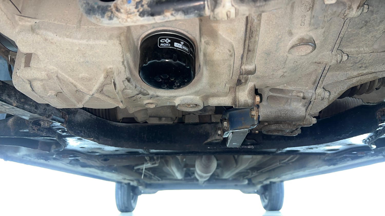 Used 2020 Renault Triber RXL Petrol Manual extra FRONT LEFT UNDERBODY VIEW