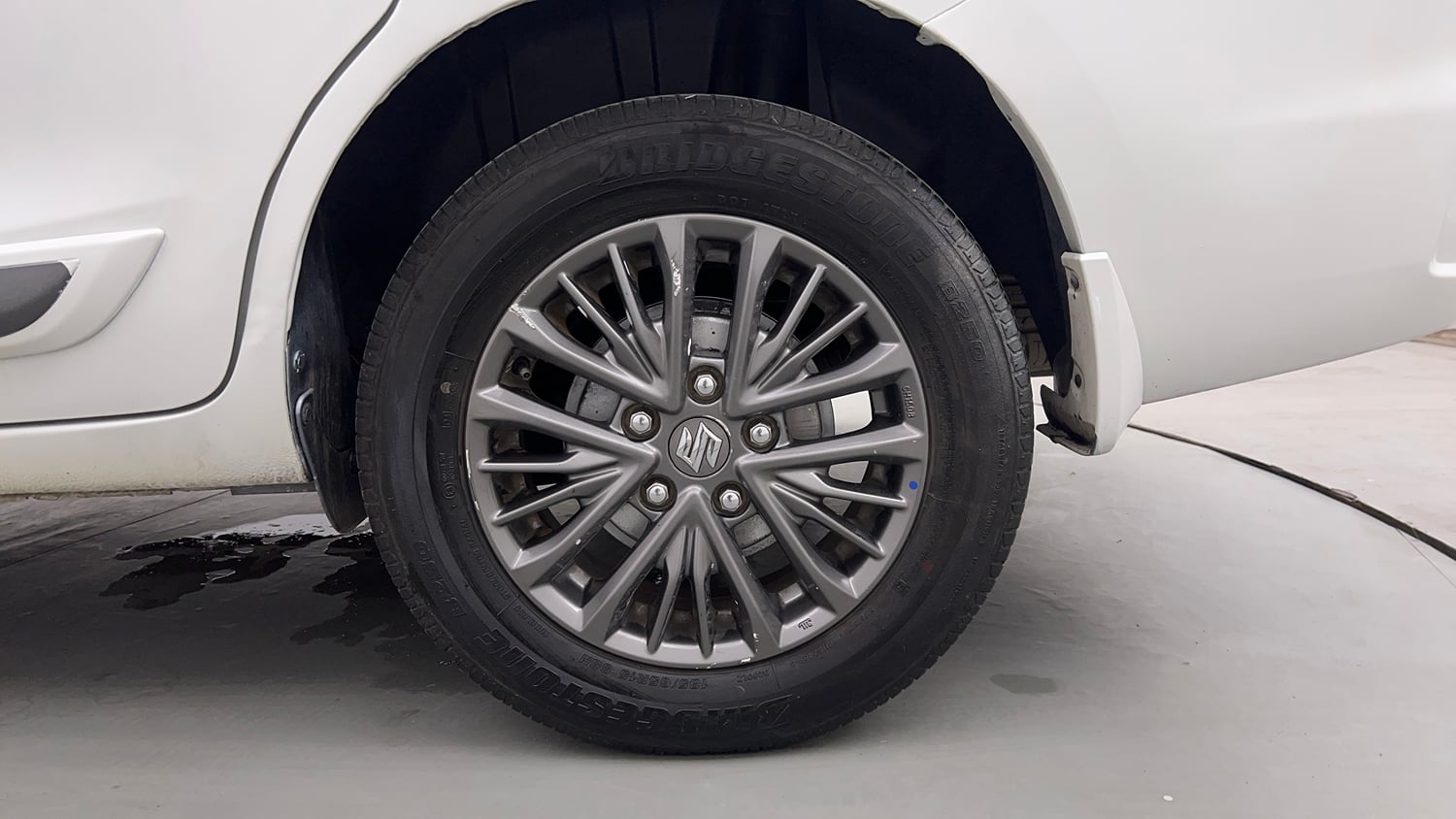Used 2019 Maruti Suzuki New Ertiga ZXi AT Petrol Automatic tyres LEFT REAR TYRE RIM VIEW