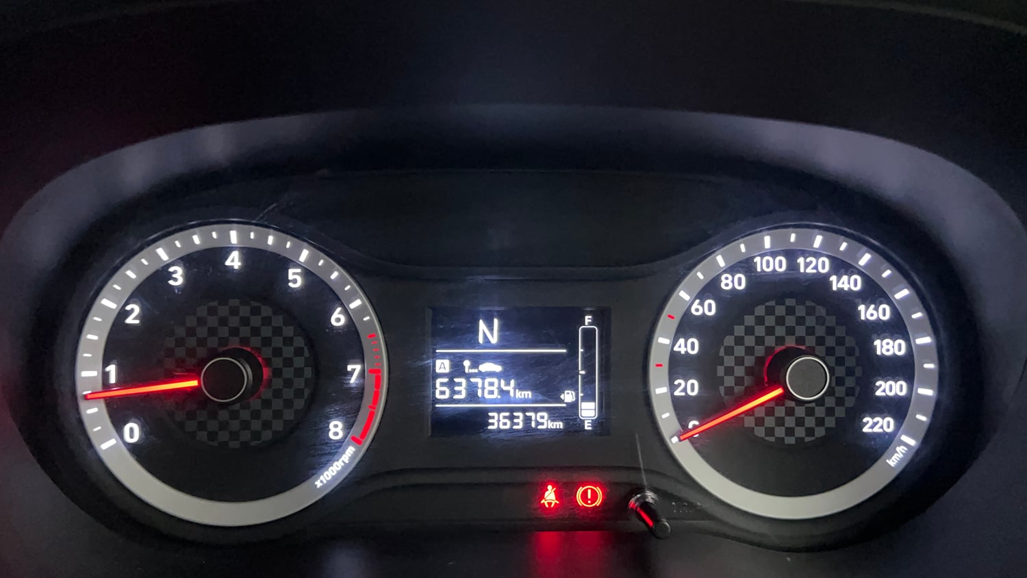 Used 2021 Hyundai Aura S 1.2 AMT Petrol Petrol Automatic interior CLUSTERMETER VIEW