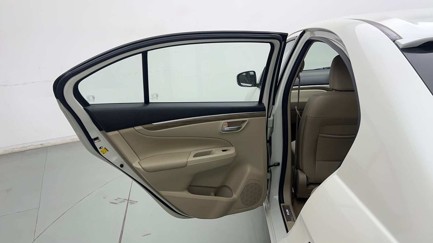 Used 2022 Maruti Suzuki Ciaz Alpha 1.5 AT Petrol Automatic interior LEFT REAR DOOR OPEN VIEW