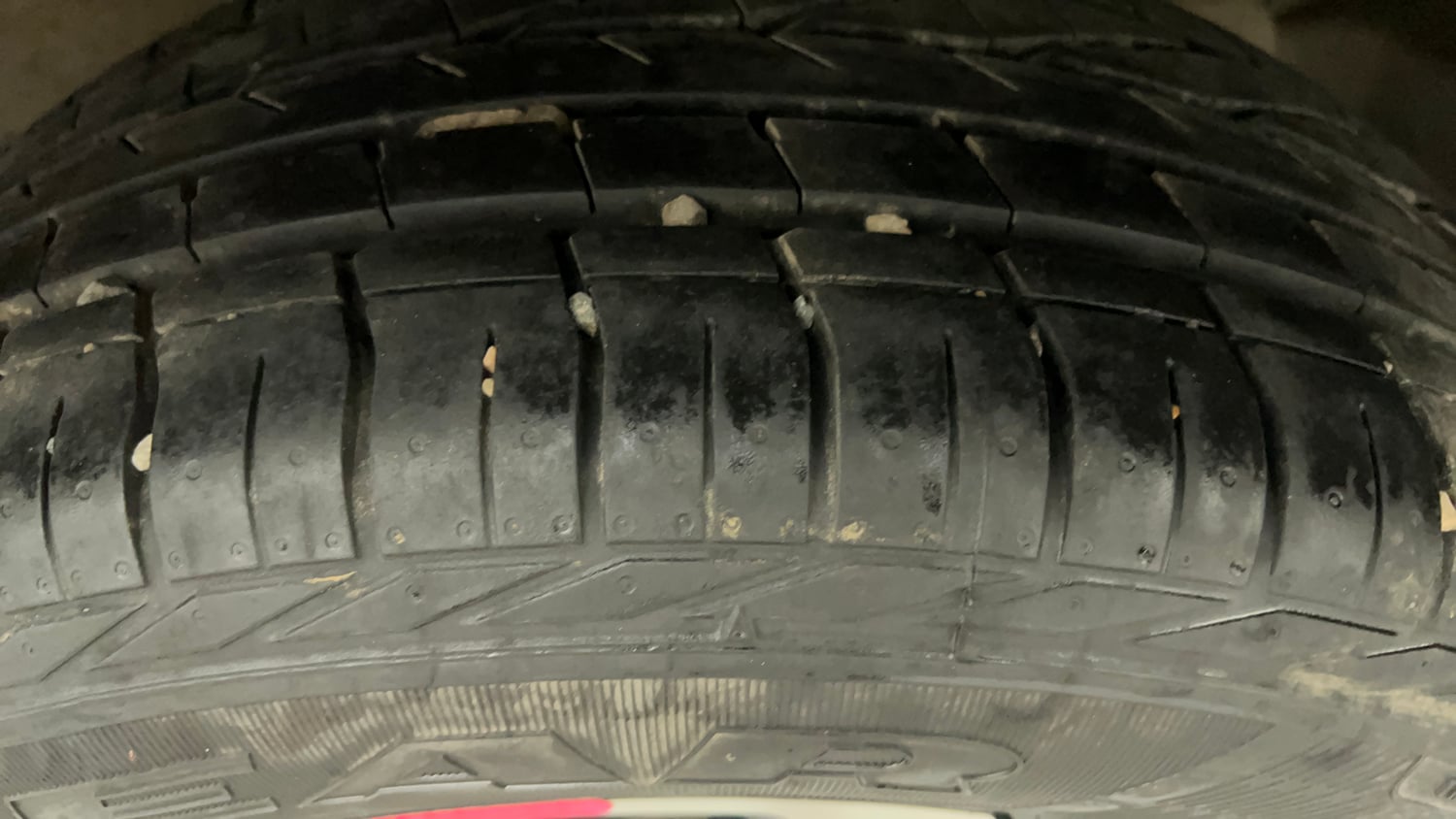 Used 2022 Tata Nexon XZA Plus (Premium) Petrol Automatic tyres LEFT REAR TYRE TREAD VIEW