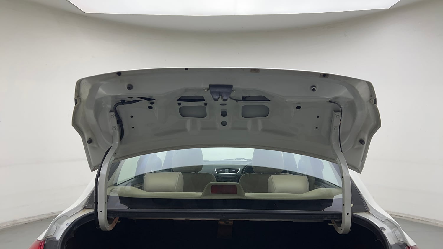 Used 2013 Maruti Suzuki Swift Dzire VXI Petrol Manual interior DICKY DOOR OPEN VIEW