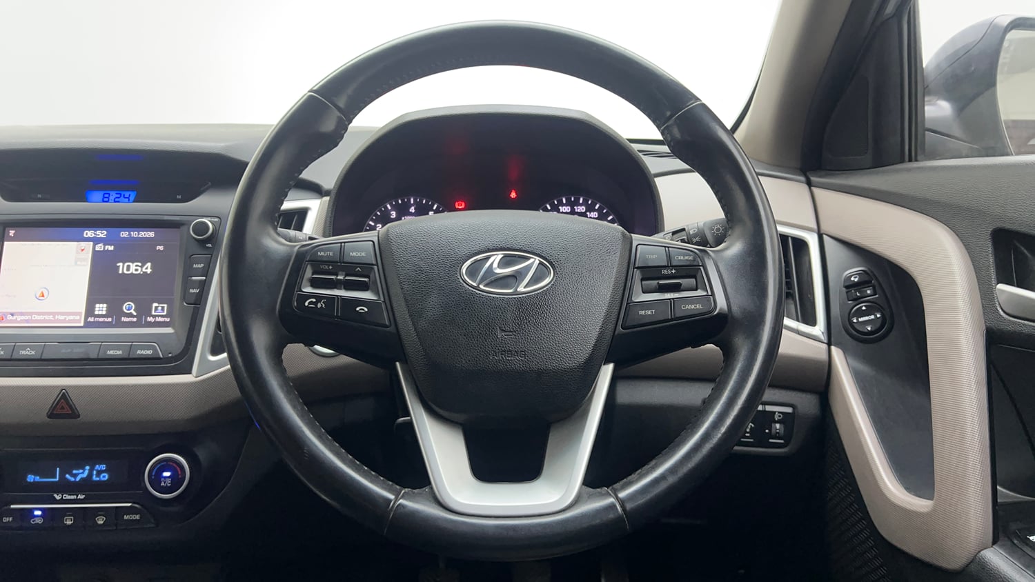 Used 2018 Hyundai Creta SX 1.6 Petrol Petrol Manual interior STEERING VIEW