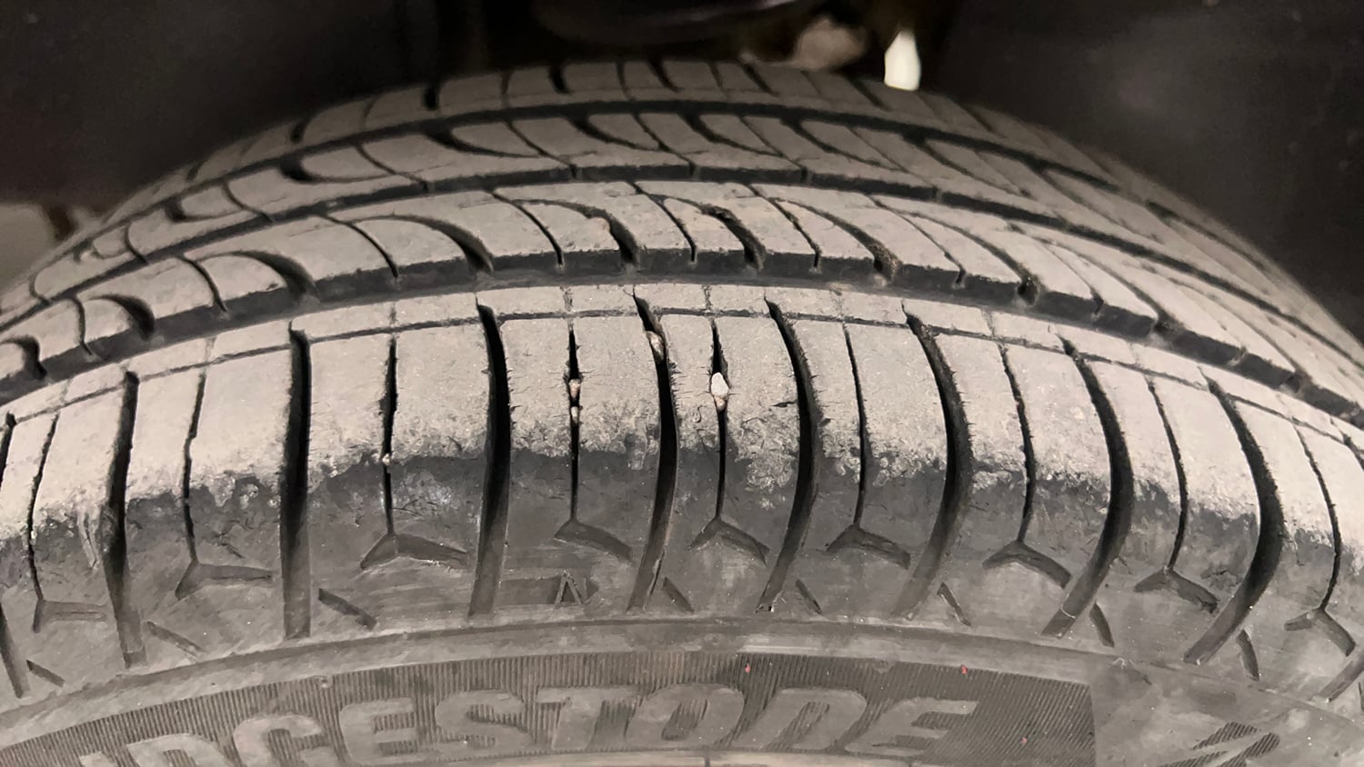 Used 2015 Tata Nano Twist XT Petrol Manual tyres LEFT REAR TYRE TREAD VIEW