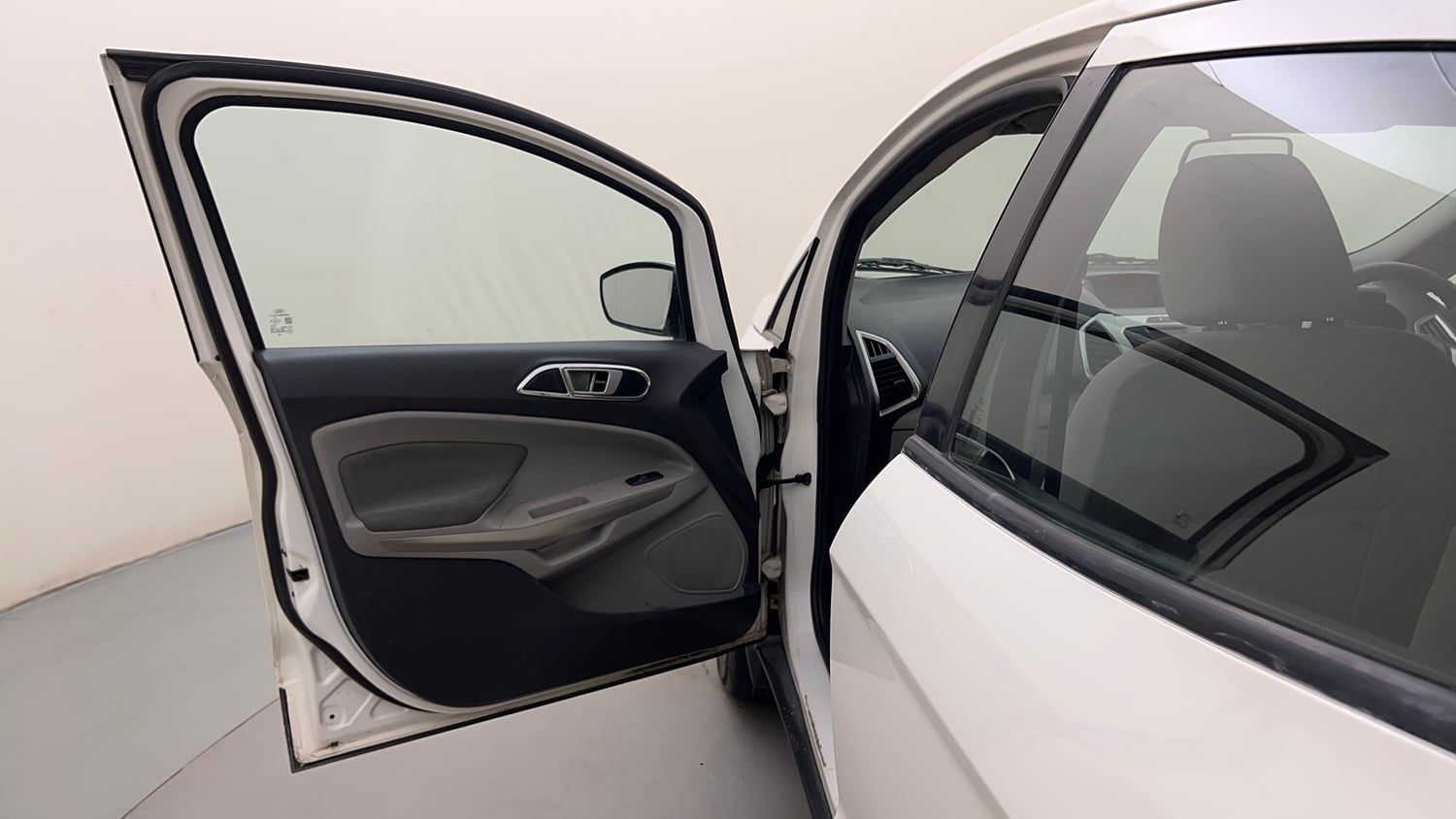 Used 2015 Ford EcoSport Trend 1.5 TDCi Diesel Manual interior LEFT FRONT DOOR OPEN VIEW