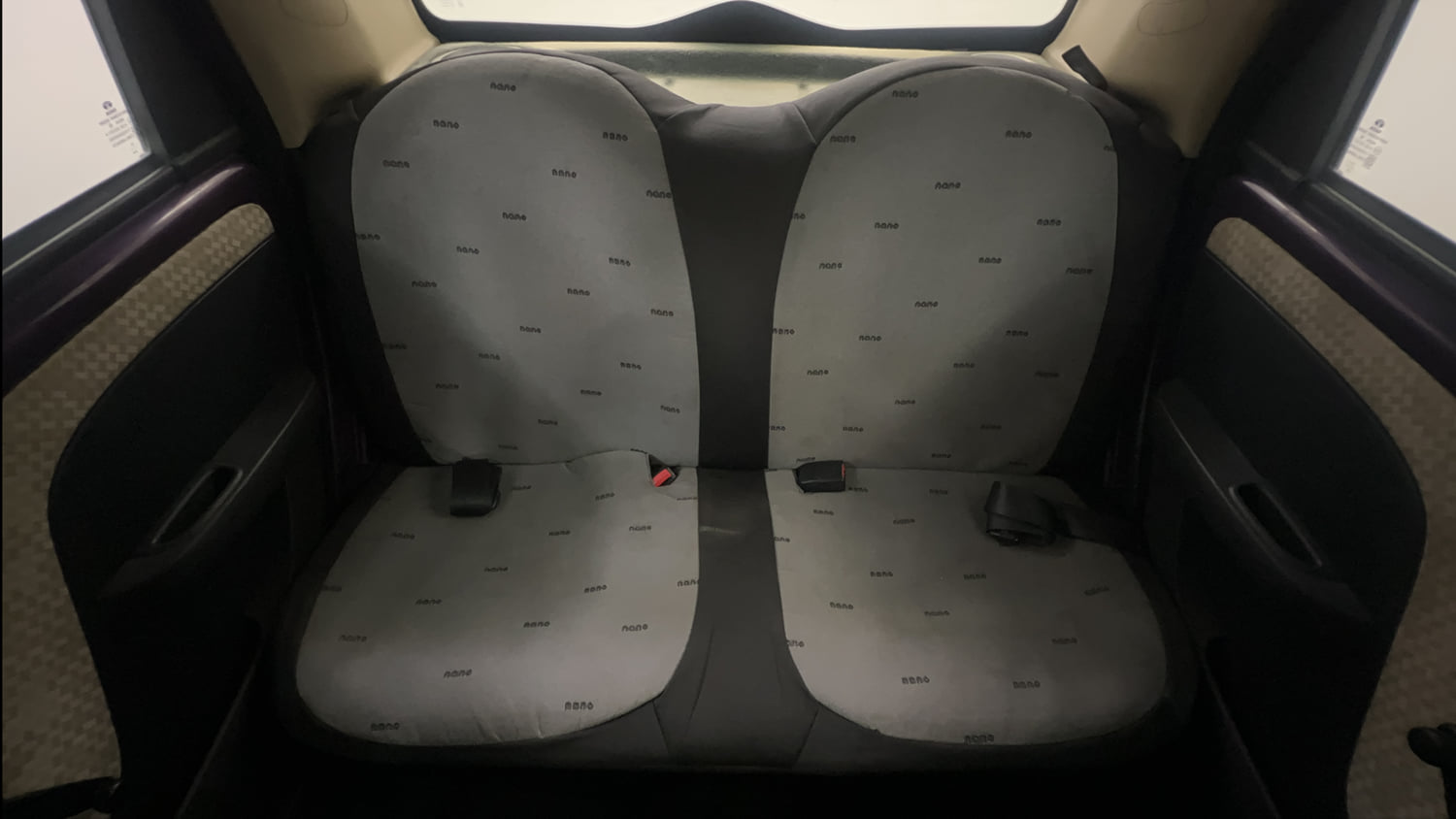 Used 2015 Tata Nano Twist XT Petrol Manual interior REAR SEAT CONDITION VIEW