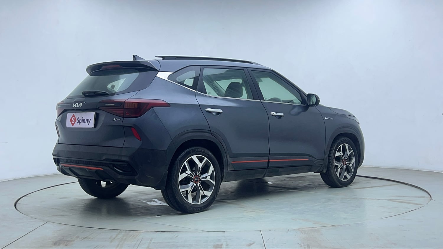 Used 2022 Kia Seltos X Line 1.5 Diesel AT Diesel Automatic exterior RIGHT REAR CORNER VIEW