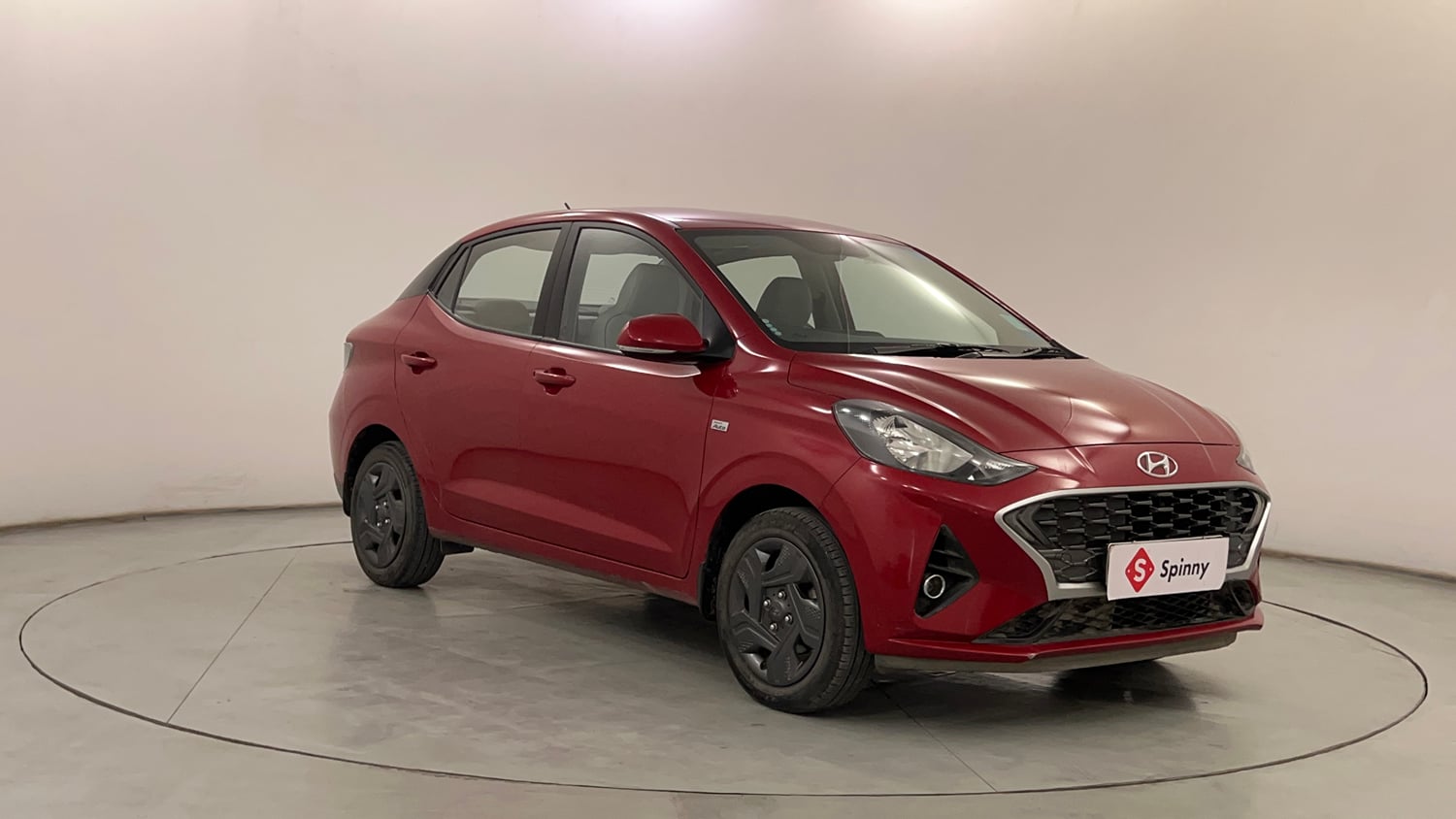 Used 2021 Hyundai Aura S 1.2 AMT Petrol Petrol Automatic exterior RIGHT FRONT CORNER VIEW