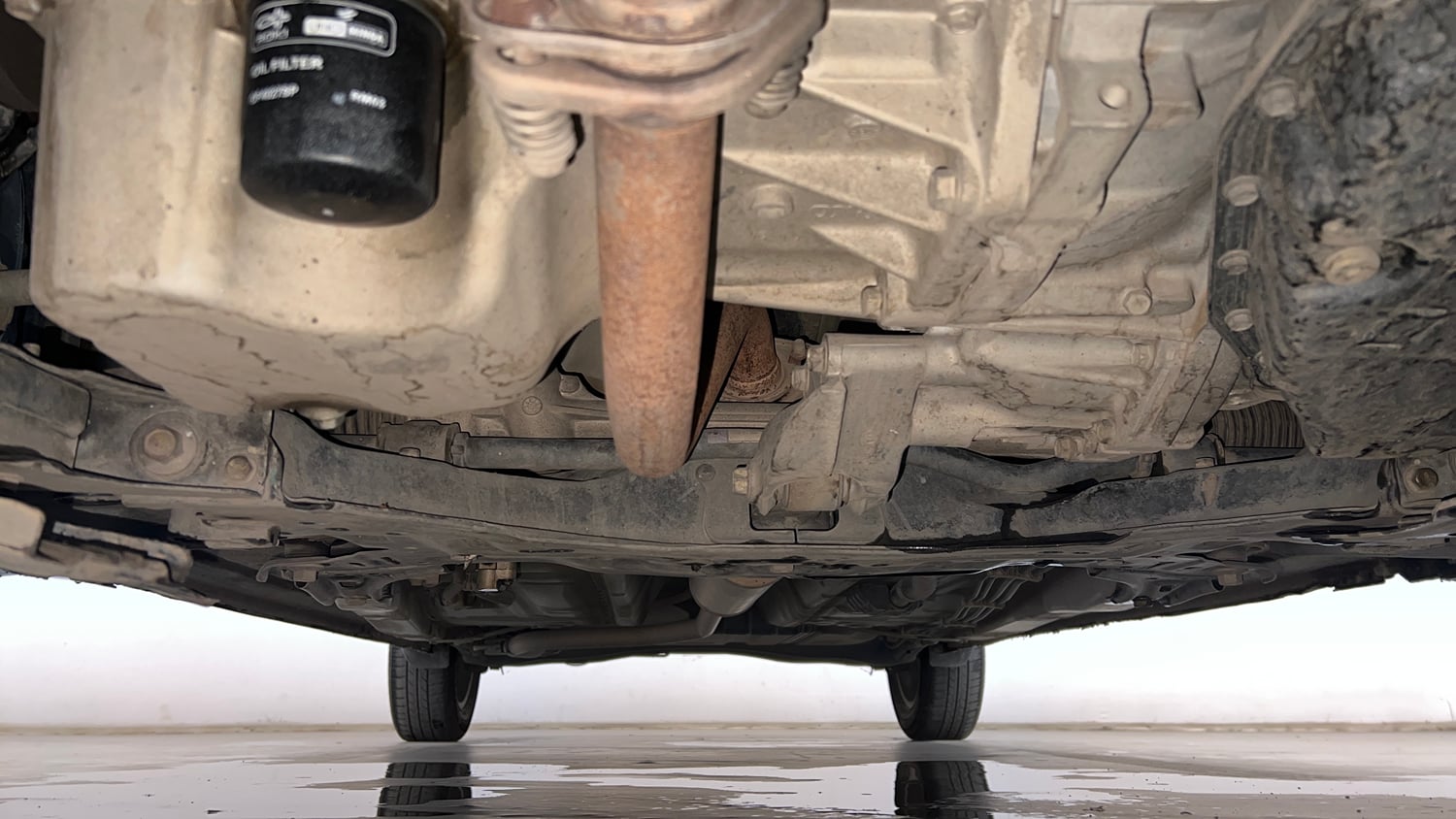 Used 2019 Maruti Suzuki New Ertiga ZXi AT Petrol Automatic extra FRONT LEFT UNDERBODY VIEW