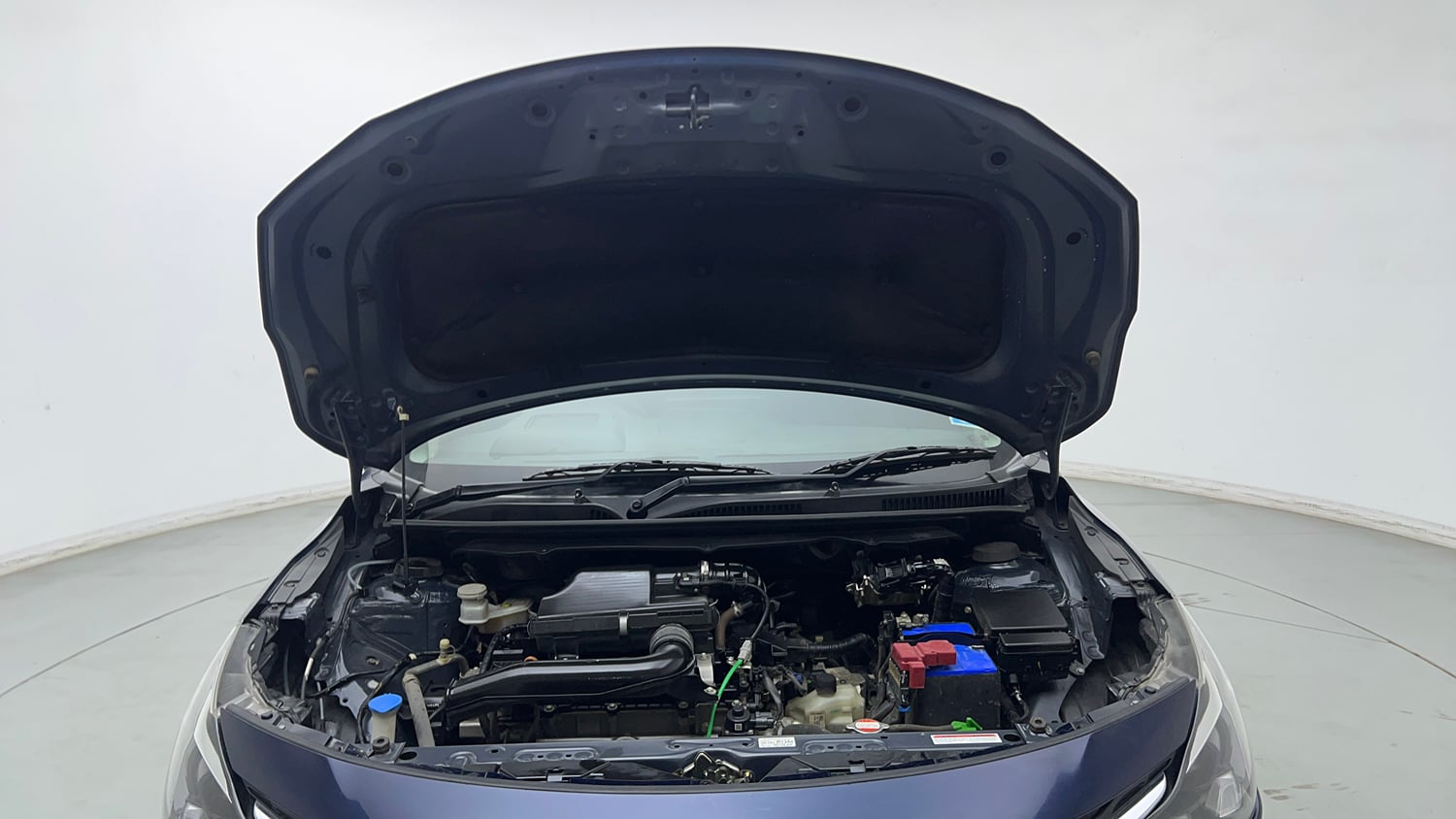 Used 2023 Maruti Suzuki Baleno Alpha AGS Petrol Automatic engine ENGINE & BONNET OPEN FRONT VIEW