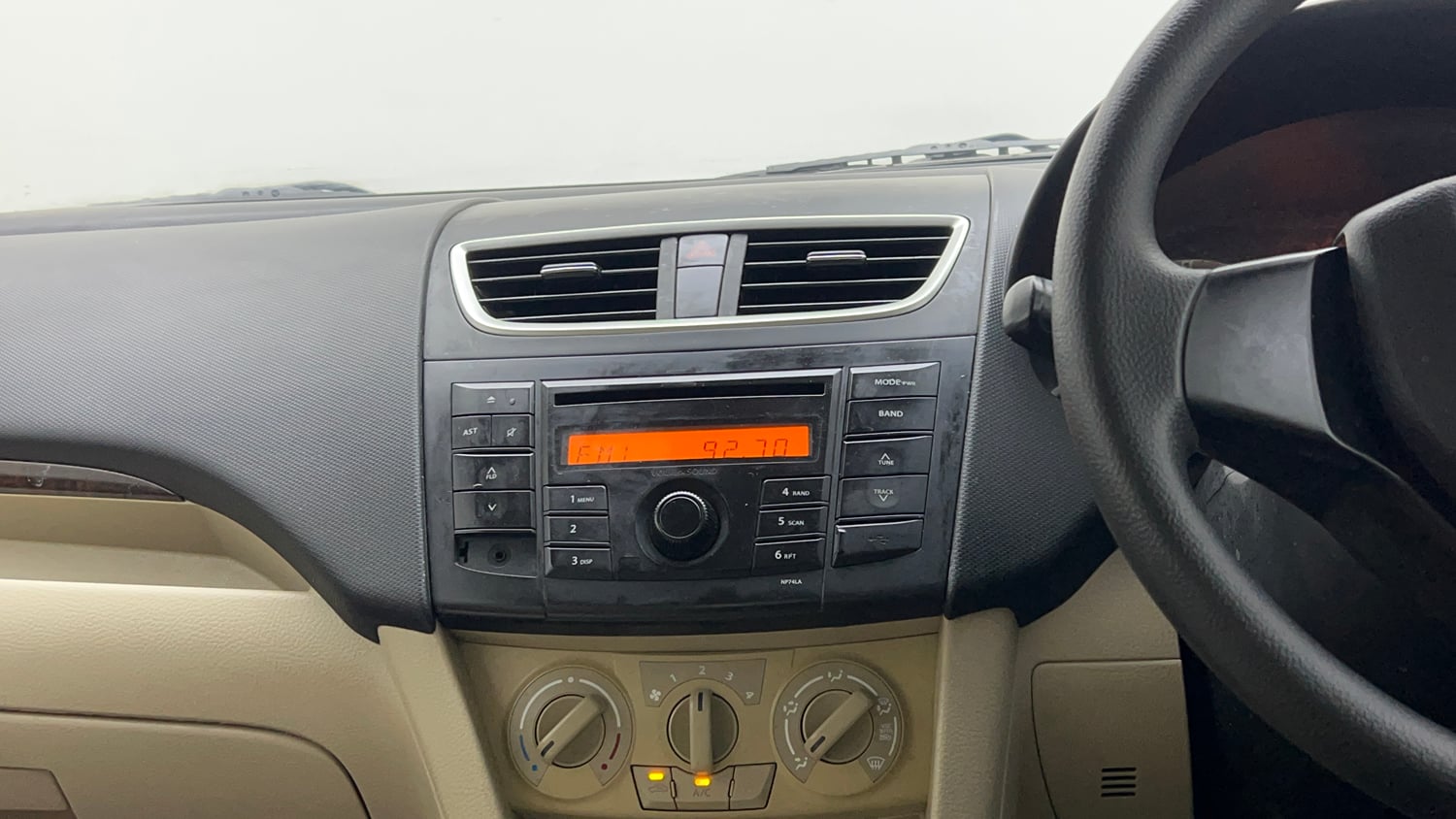 Used 2013 Maruti Suzuki Swift Dzire VXI Petrol Manual interior MUSIC SYSTEM & AC CONTROL VIEW