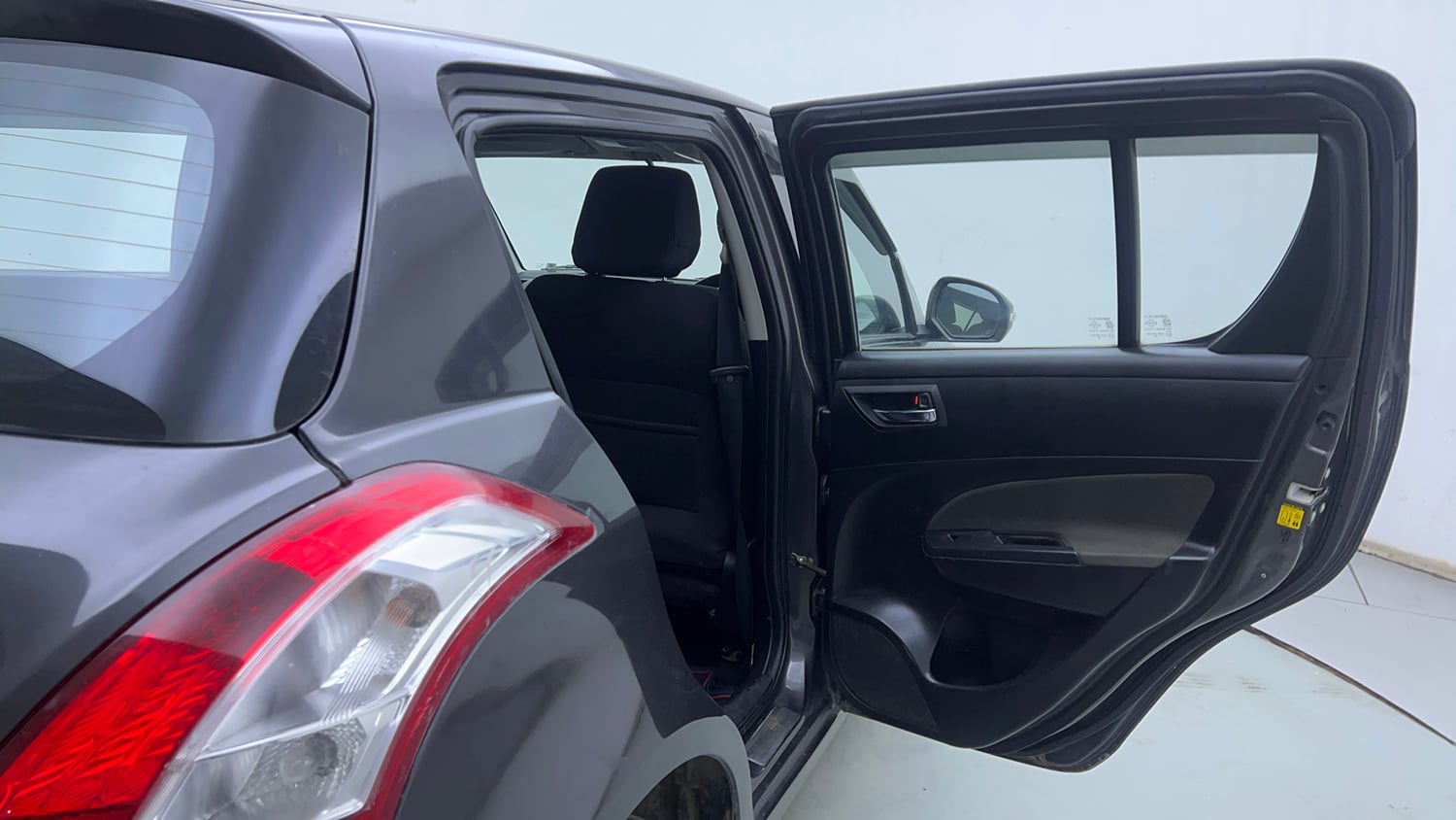 Used 2015 Maruti Suzuki Swift ZXi Petrol Manual interior RIGHT REAR DOOR OPEN VIEW