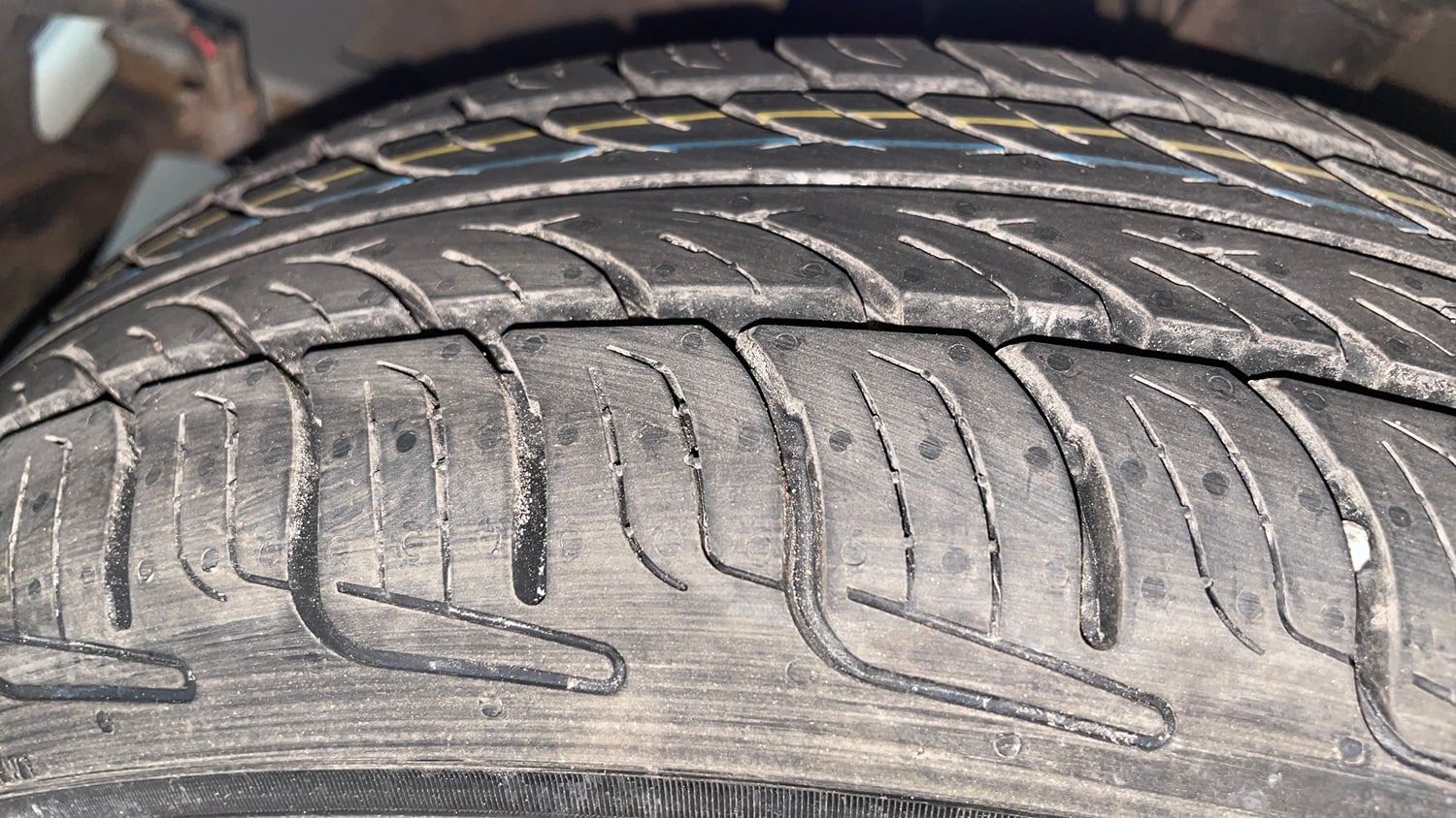 Used 2012 Tata Nano LX Petrol Manual tyres LEFT FRONT TYRE TREAD VIEW