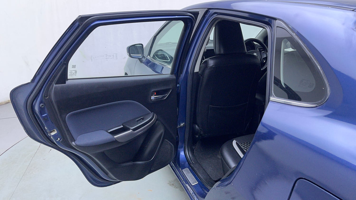 Used 2021 Maruti Suzuki Baleno Zeta Petrol Manual interior LEFT REAR DOOR OPEN VIEW