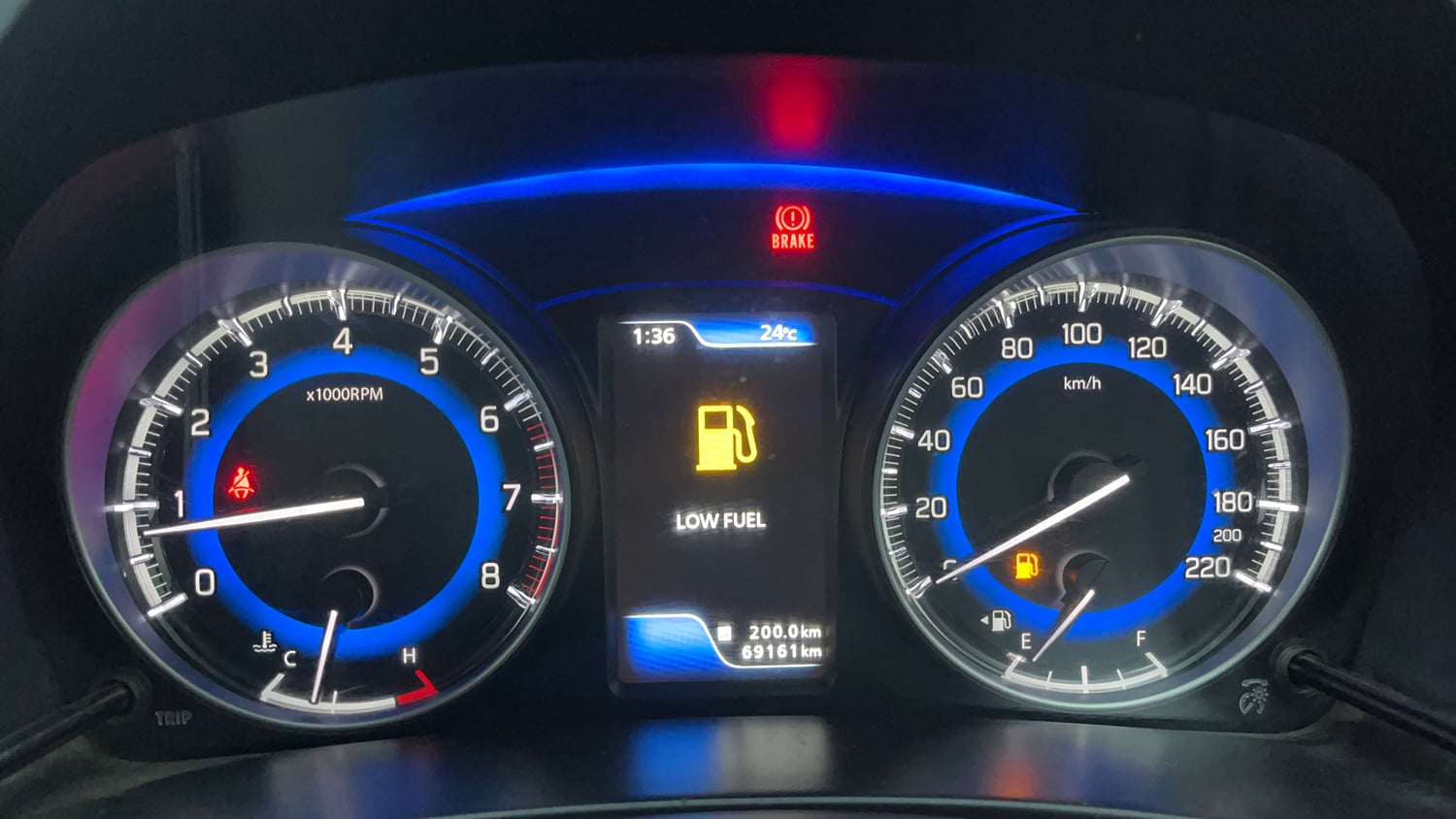 Used 2021 Maruti Suzuki Baleno Zeta Petrol Manual interior CLUSTERMETER VIEW