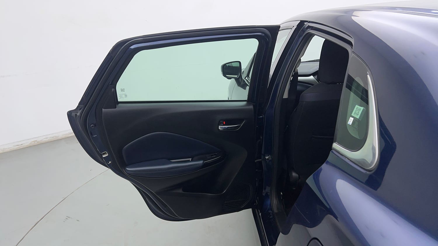 Used 2023 Maruti Suzuki Baleno Alpha AGS Petrol Automatic interior LEFT REAR DOOR OPEN VIEW