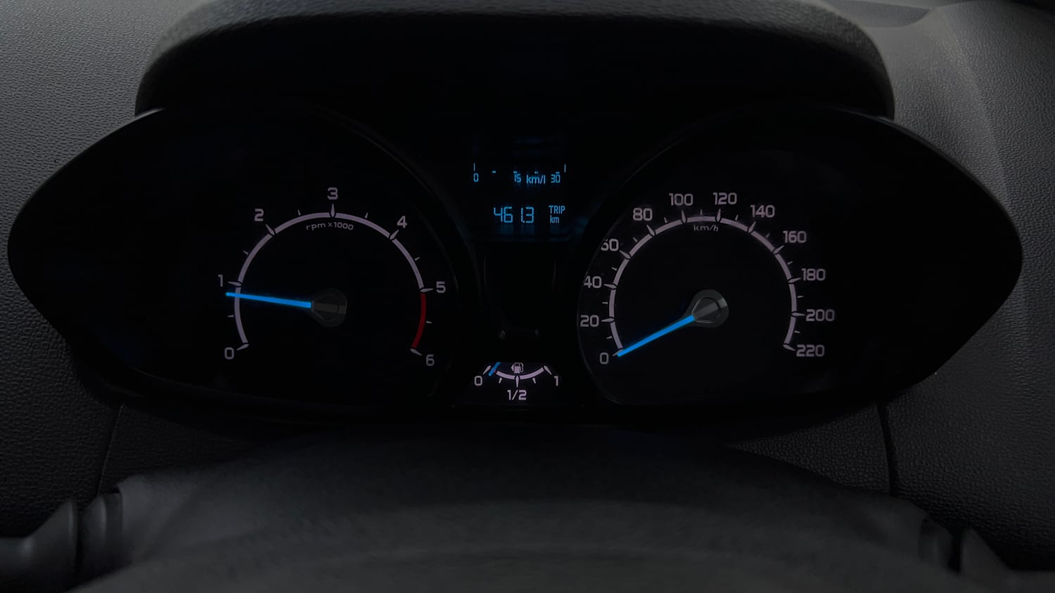 Used 2015 Ford EcoSport Trend 1.5 TDCi Diesel Manual interior CLUSTERMETER VIEW