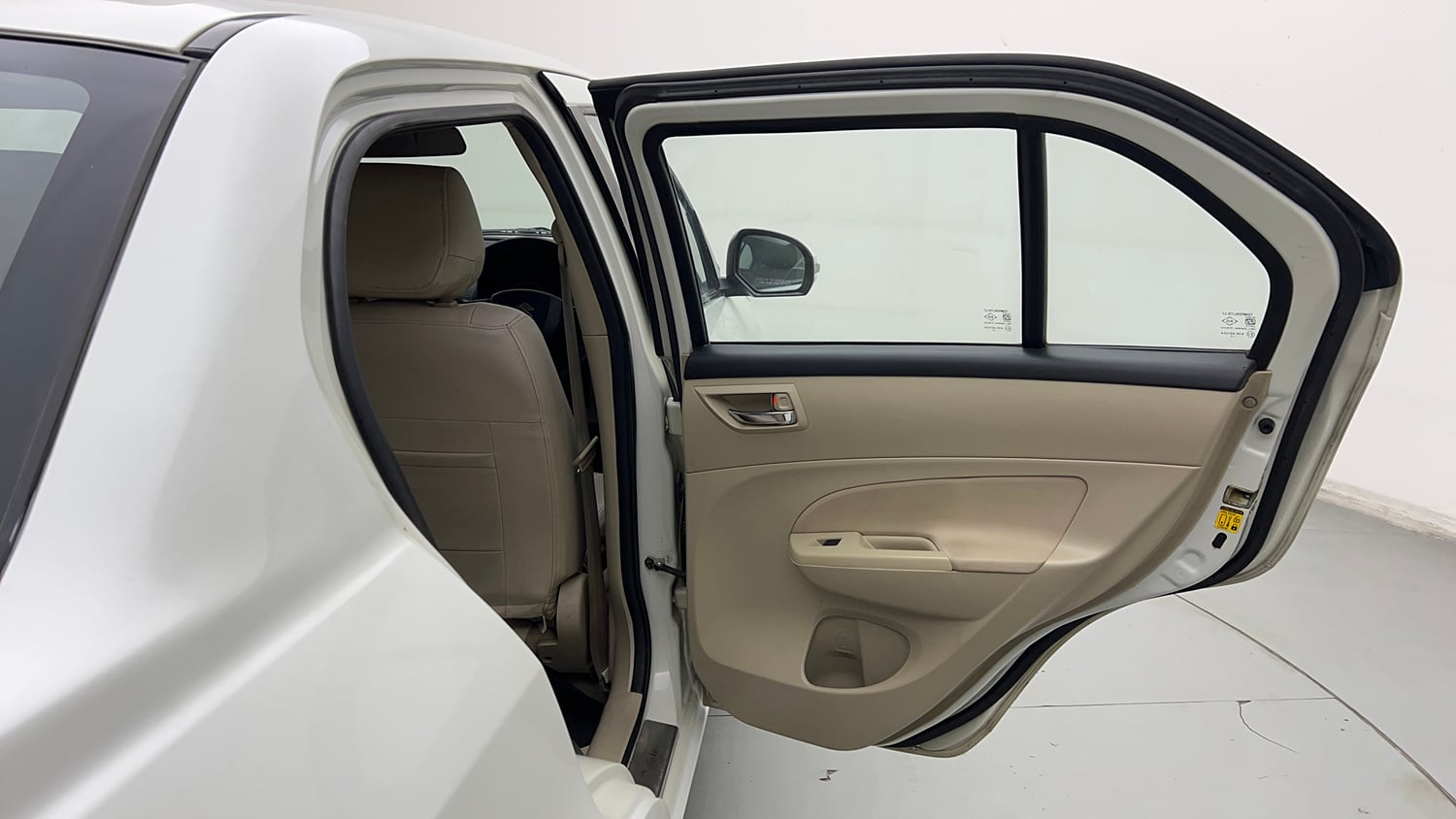 Used 2013 Maruti Suzuki Swift Dzire VXI Petrol Manual interior RIGHT REAR DOOR OPEN VIEW