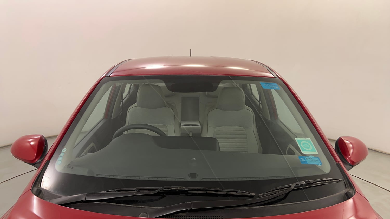 Used 2021 Hyundai Aura S 1.2 AMT Petrol Petrol Automatic exterior FRONT WINDSHIELD VIEW