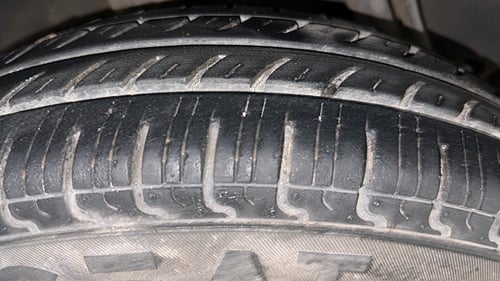 Used 2017 Renault Kwid CLIMBER 1.0 AMT Petrol Automatic tyres RIGHT REAR TYRE TREAD VIEW