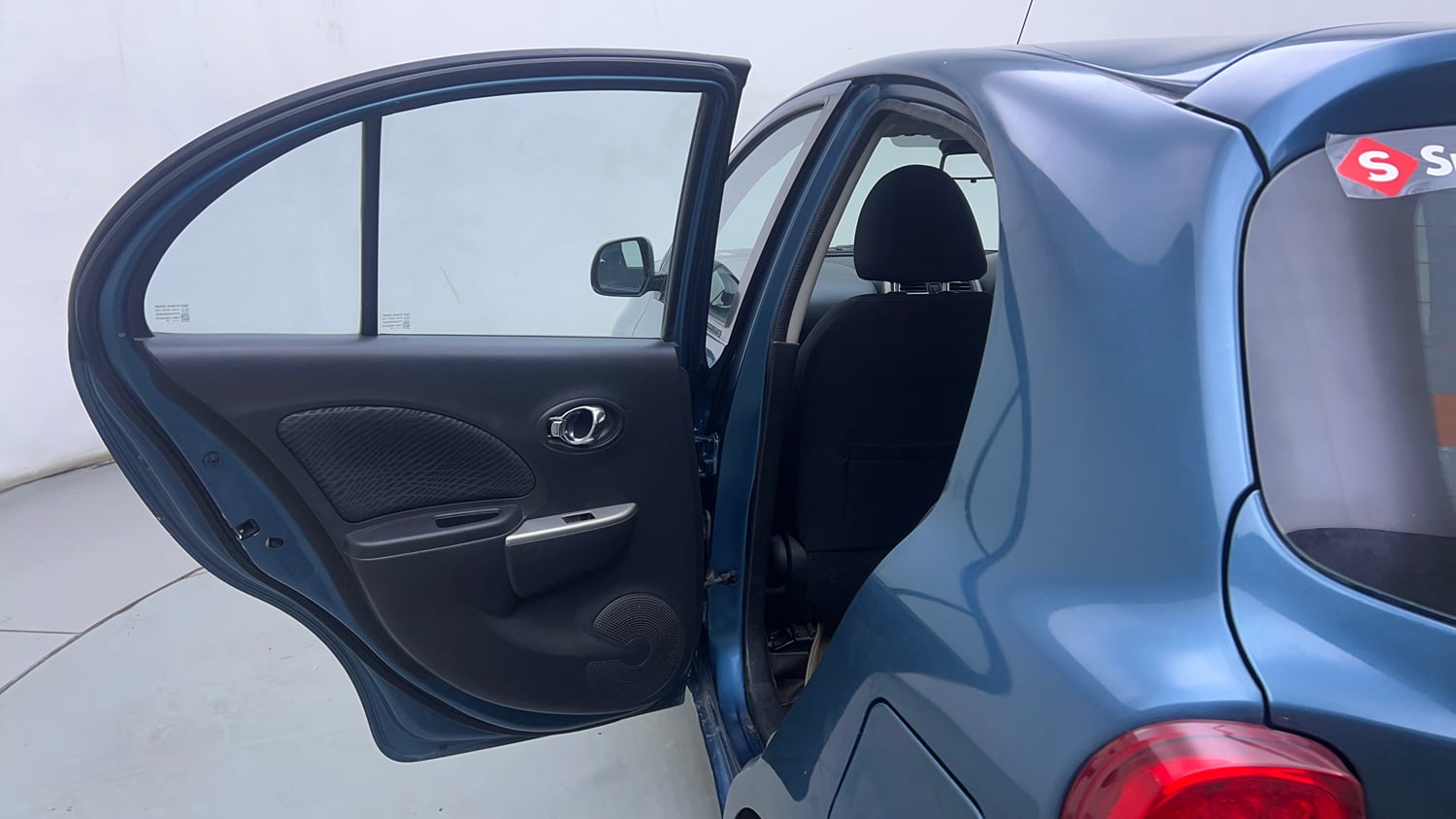 Used 2018 Nissan Micra XV CVT Petrol Automatic interior LEFT REAR DOOR OPEN VIEW