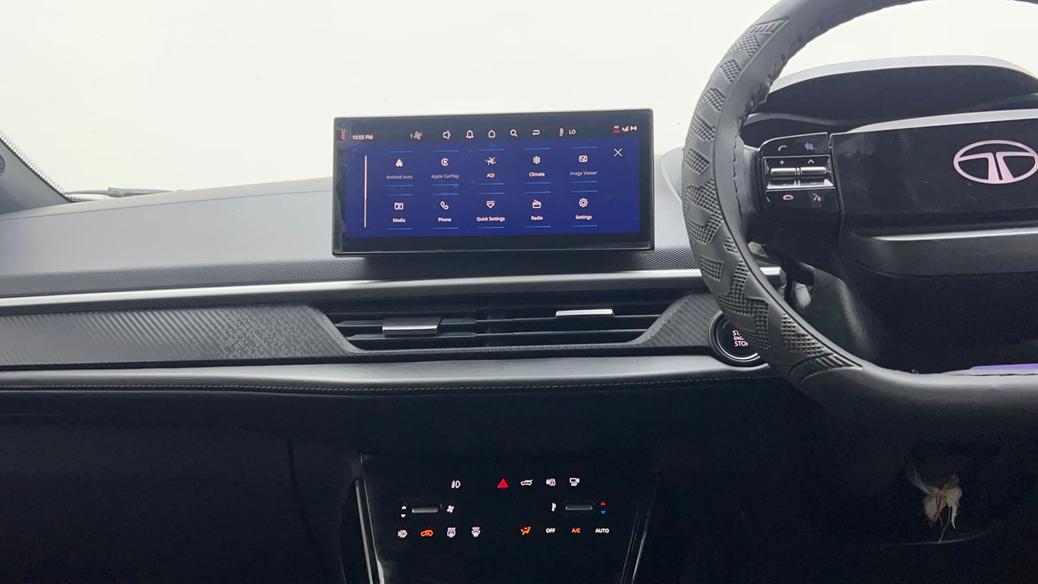 Used 2026 Tata Nexon Fearless Plus S 1.2 Revotron Petrol 7DCA DT Petrol Automatic interior MUSIC SYSTEM & AC CONTROL VIEW