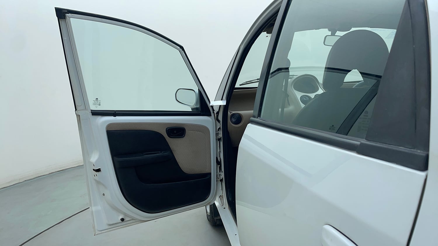 Used 2012 Tata Nano LX Petrol Manual interior LEFT FRONT DOOR OPEN VIEW