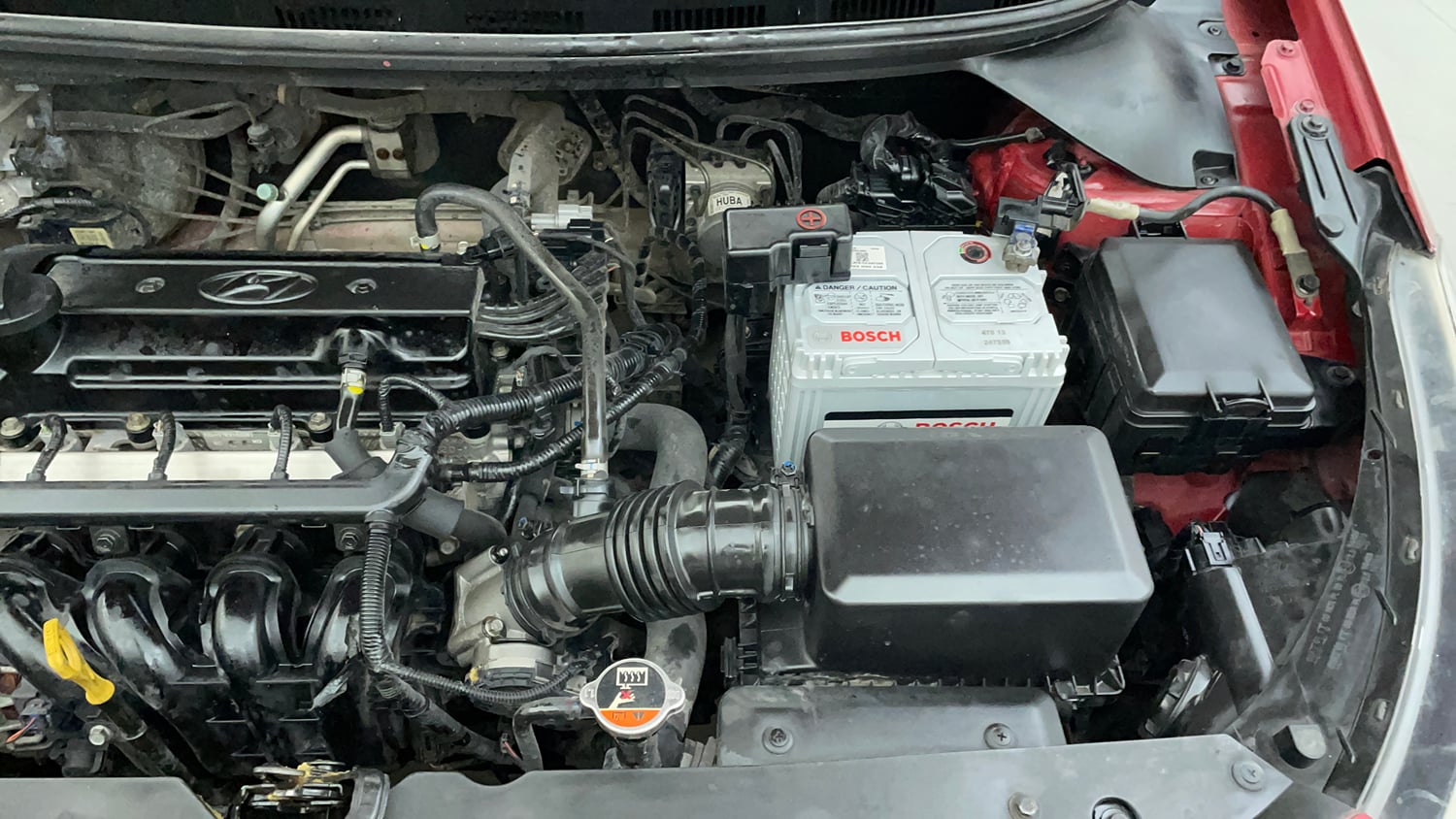 Used 2017 Hyundai Elite i20 Asta 1.2 (O) Petrol Manual engine ENGINE LEFT SIDE VIEW