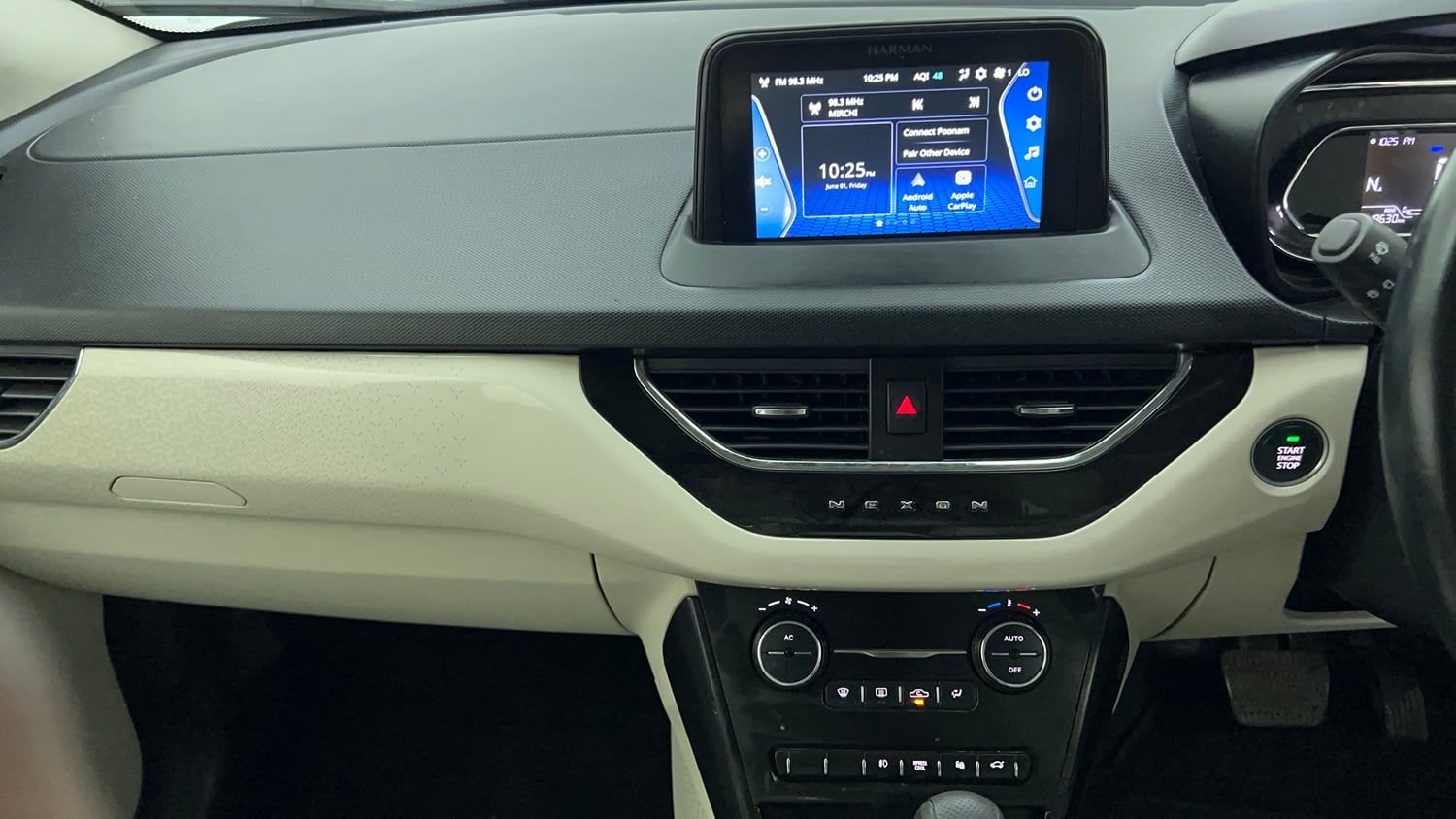 Used 2022 Tata Nexon XZA Plus (Premium) Petrol Automatic interior MUSIC SYSTEM & AC CONTROL VIEW